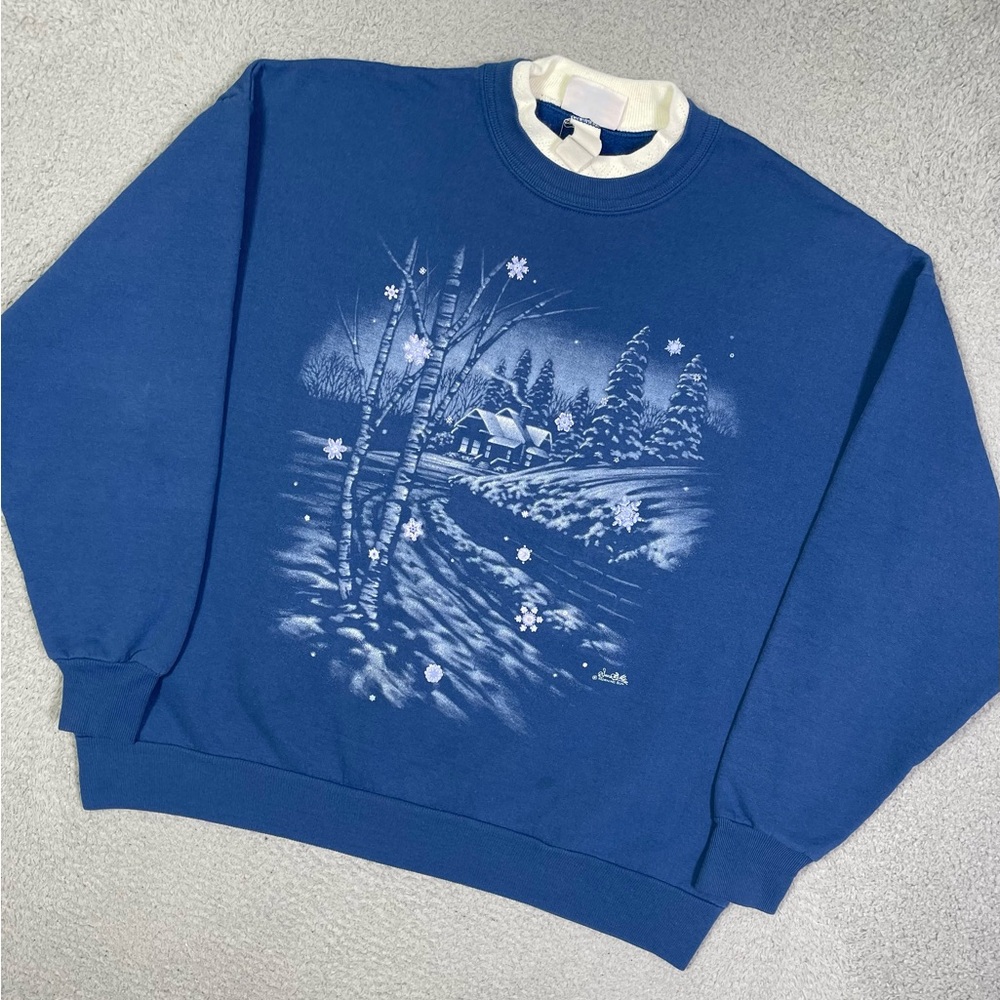Vintage‎ 90s morning sun nature sweater